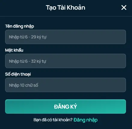 Tạo tài khoản NC88 bước đầu tiên để tham gia